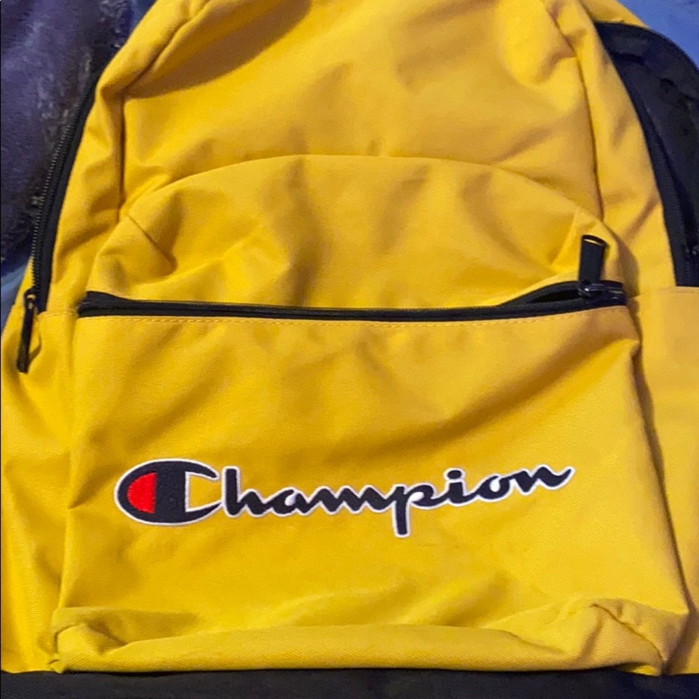 Yellow champion bag